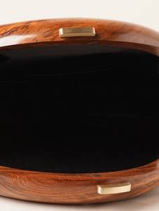 Bolso de mano redondo de madera personalizado para damas, accesorio para fiestas y ceremonias a precio económico por Universal Overseas - Product Image 3