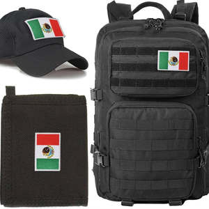 Parche Bordado de la Bandera de México con Gancho y Bucle para Uniformes, Chalecos, Mochilas Tácticas y Chaquetas - Product Image 3