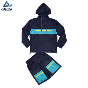 Chaqueta Cortavientos y Pantalones Cortos Casuales de Estilo Hip-Hop Moderno para Exteriores, con Paneles en Contraste, Bloques de Color Personalizados, Transpirables, Resistentes al Agua y al Viento - Product Image 4