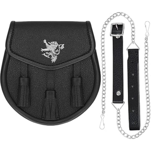 Sporran de Kilt en Cuir Véritable Haut de Gamme, Pochette Écossaise Personnalisée à Motif Celtique, Sac Traditionnel Fait Main en Cuir, Fournisseur OEM - Product Image 1