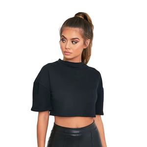 Offre Spéciale respirant et léger recadrée femmes T-Shirts vente chaude manches courtes femmes culture t-shirt - Product Image 1