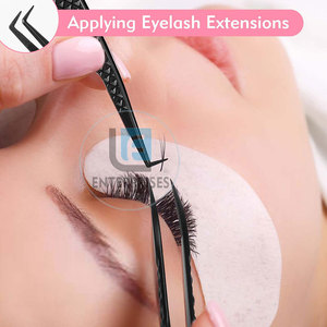 Pince à épiler pour extensions de cils en acier inoxydable durable, design dernier cri, légère, réutilisable, de haute qualité - Product Image 5