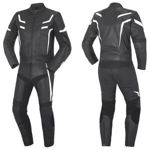Chaquetas de Motocicleta de Cuero Genuino Estilo Racing para Hombre, Trajes de Motociclista Resistentes al Viento, Ignífugos e Impermeables, Nueva Llegada - Product Image 1