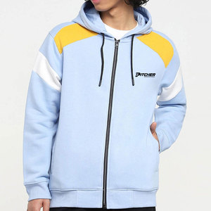 Everyday Zip <b>Hoodies</b> For Men With Comfortable Fabric Adjustable Drawstring Hood And Minimalist Design - Product Image 1