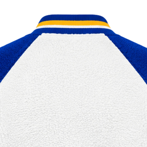 เสื้อโค้ทบอมเบอร์แบบกลับด้านได้สำหรับผู้หญิง Custom Sigma Gamma Rho ผ้าเชอร์ปา อุ่นสบาย ขนฟูสองด้าน เสื้อคลุมสำหรับชมรมนักศึกษากรีก รับผลิตแบบ OEM ODM - Product Image 4