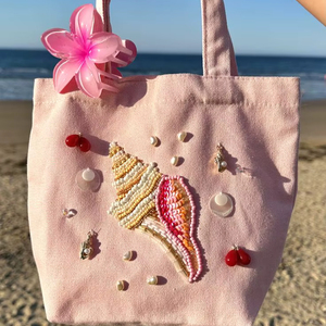 Bolso Tote de Conchas con Cuentas KANT K Fashion, Hecho a Mano, Tema Playero - Product Image 1
