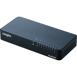 Switch réseau de bureau Gigabit PoE RJ45 1000 Mbps, 8 ports, Full Duplex, Hub mural, Noir - Product Image 1