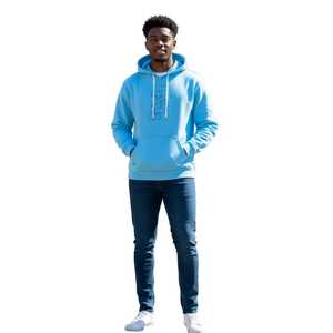 Sudadera con Capucha y Peplum para Hombre, Diseño Jack and Jill, Manga Larga, Casual, Suave, Cómoda, Elegante, Estilo Urbano - Product Image 3