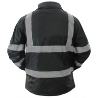 Veste d'hiver Softshell de sécurité en toile, réfléchissante, pour le travail en usine et la construction, pour homme, à capuche, taille standard, avec fermeture frontale