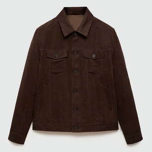 Modern Style Apparel <b>Suede</b> <b>Jacket</b> Smooth Finish Lightweight Comfort Ideal For Street Style And Everyday Use - Product Image 1