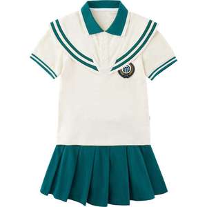 Uniformes Escolares de Verano para Niños, Camisas Azules y Blancas de Algodón, Diseños de Uniformes para Jardín de Infancia, Primaria y Secundaria - Product Image 6