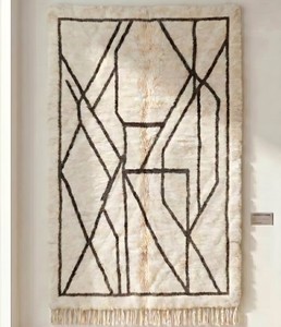 Tapis Beni Ourain authentique fait main du Maroc, tapis Azilal, tapis berbère, livraison directe et dropshipping, décoration bohème - Product Image 5