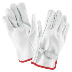 Anti-vibration Windproof Non-Slip Full Finger Customized Color Print <b>Driver</b> Working <b>Gloves</b> High Quality Goat Leather Safety - Product Image 6