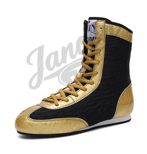 Chaussures de boxe en gros respirantes, bottes de boxe athlétiques durables, chaussures d'entraînement à semelle antidérapante, chaussures de boxe légères et respirantes - Product Image 1