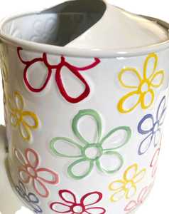 Arrosoir en métal avec motif floral coloré, outil de jardinage durable, utilisation intérieure et extérieure, grande capacité, Inde - Product Image 5