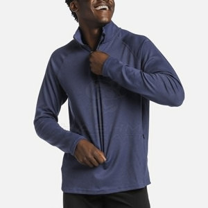 Sweat-shirt à col zippé pour homme de qualité supérieure, tissu en polaire doux, chaud et confortable, pull décontracté d'hiver pour un usage quotidien - Product Image 4