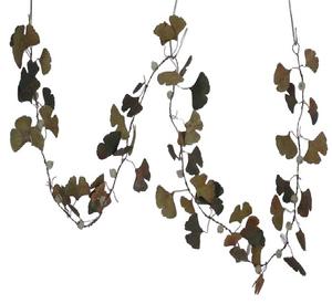 Guirlande de feuilles dorées, best-seller, guirlande de Noël moderne en métal, fleurs créatives, taille personnalisée, pour extérieur, multicolore, écologique - Product Image 6