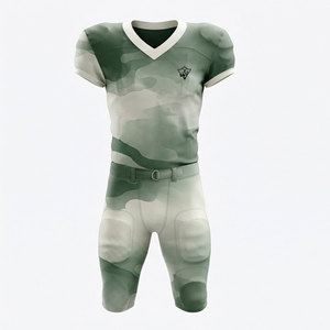 Uniforme de Fútbol Americano, Jersey y Pantalones a Juego con Impresión de Transferencia Térmica Premium, Poliéster Transpirable para Escuelas y Clubes - Product Image 1