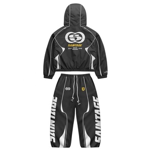 Conjunto Deportivo Cortavientos de Nailon para Hombre 2026, Traje de Correr con Capucha Personalizado, Conjunto Atlético para Correr, Traje Cortavientos Ligero - Product Image 6
