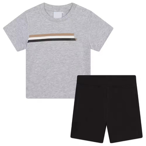 Ensembles d'été décontractés pour hommes : T-shirt et short amples, ensemble de sport masculin, coloré - Product Image 1