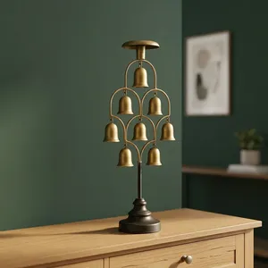 Clochettes décoratives en métal faites à la main, support de table pour la décoration de la maison, du salon et du bureau - Product Image 1