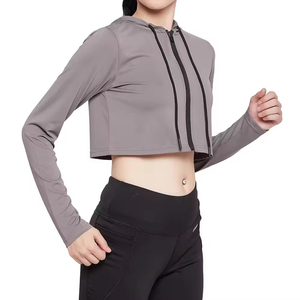 Hoodie court personnalisé pour femme, sweat-shirt décontracté pour femme, pull-over court oversize pour femme - Product Image 3