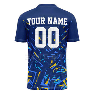 เสื้อกีฬาแขนสั้นระบายอากาศได้ดี พิมพ์ลายดิจิทัล พรีเมียม ซับลิเมชั่น สำหรับทีม - Product Image 3