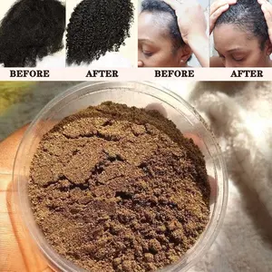 Grosir harga murah 100% bubuk kunyah pertumbuhan rambut Afrika alami organik
