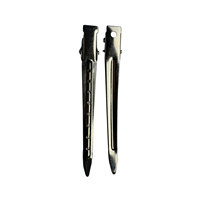 Pinces à cheveux professionnelles en acier inoxydable à maintien robuste pour coiffure multifonctionnelle, coupe, coloration et séchage au sèche-cheveux