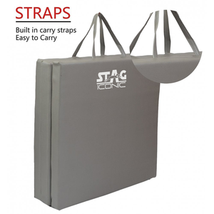 Tapis de gymnastique pliable Stag Iconic, tapis d'entraînement portable absorbant les chocs pour la salle de sport à domicile et la pratique sportive - Product Image 5