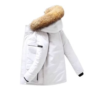 Veste d'hiver unie pour homme, épaisse et chaude, personnalisable avec logo, vente en gros - Product Image 6