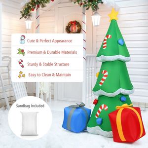 Albero di Natale Gonfiabile di 1,8 Metri con Scatole Regalo, Decorazione Gonfiabile per la Stagione Festiva - Product Image 4