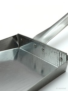 Recogedor de Polvo de Acero Inoxidable de Alta Resistencia |   Recipiente Recolector de Polvo Irrompible para Limpieza de Pisos en Hogar, Cocina, Oficina y Vestíbulo - Product Image 3