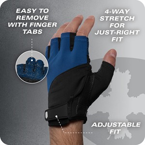 Guantes de Gimnasio para Levantamiento de Pesas de Medio Dedo, para Entrenamiento, Fitness, Deportes, con Agarre Fuerte en la Palma, para Hombres y Mujeres - Product Image 3