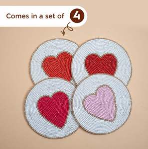 Posavasos Bordado con Cuentas de Calidad Increíble, Diseño Excelente, Estilo Bohemio, Duradero, 5 mm de Grosor, Decoración para Mesa de Hogar, Uso en Fiestas - Product Image 3