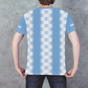 Maillot de football drapeau national, vêtement d'entraînement de football, t-shirt d'extérieur imprimé col rond, manches courtes tendance pour hommes et femmes - Product Image 6