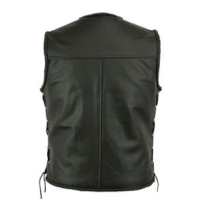Top Selling Cowhide Outerwear Perfect for Motorcycle Riding and Travel Leather Vest - Product Image 3