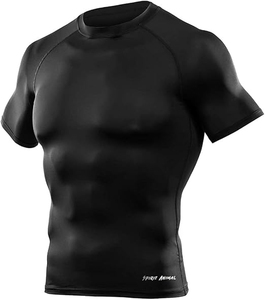 Premium Custom Rash Guard Short Sleeve <b>Compression</b> <b>Shirt</b> Mma Grappling Fightwear Athletic Training Top Quick Dry Breathable - Product Image 6