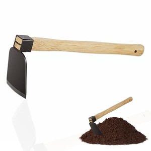Houe de jardin légère en bois d'acacia, vente en gros |   Outil de désherbage à lame en acier trempé - Product Image 2
