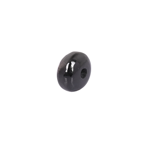 Cuentas de Jade Negro Natural Pulido en Forma Redonda de 14x8x3mm, 15.55 Quilates para la Fabricación de Joyas - Product Image 4