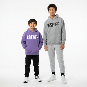 Sweat-shirt à capuche en coton doux pour garçons, pull-over pour enfants, vêtements décontractés chauds pour tous les jours, design personnalisé - Product Image 2