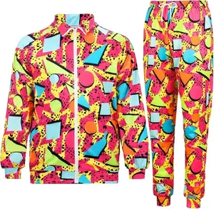Ropa Deportiva Unisex con Estampado Geométrico, 100% Nailon Transpirable, Cierre con Cordón, Manga Larga - Product Image 6