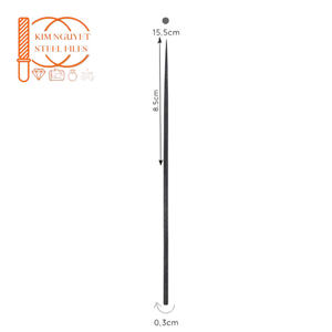 MEILLEUR PRIX – Ensemble de limes à aiguille industrielles en acier, petit format conique, 155 mm, épaisseur 2 mm, coupe lisse, extrémité arrondie, finition naturelle / Américain - Product Image 1
