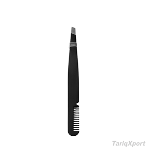 Pinzas de Acero Inoxidable de Alta Calidad con Punta Inclinada para Recortar Pestañas y Cejas, Herramientas de Belleza - Product Image 5