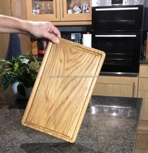 Tabla de cortar rectangular de madera de diseño fresco con mango Apto para lavavajillas para interior de cocina - Product Image 4