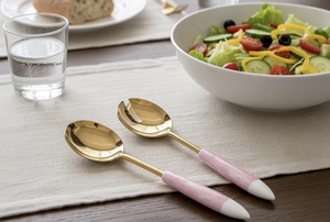 Ensemble de cuillères et fourchettes à salade de qualité supérieure en acier inoxydable, vaisselle pour cuisine moderne, restaurants, hôtels et marché de gros - Product Image 3