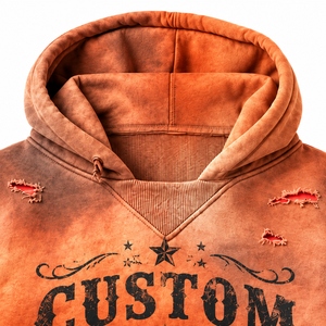 Sudadera Unisex Extra Grande de Felpa Francesa Ecológica con Estampado Personalizado, Diseño Vintage con Bolsillo y Estrella, Ropa de Invierno - Product Image 3