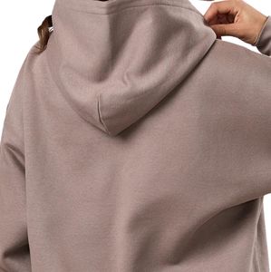 Sweat à capuche oversize marron clair pour femme, en polaire, à manches longues, style décontracté streetwear, coupe ample, mode quotidienne - Product Image 4