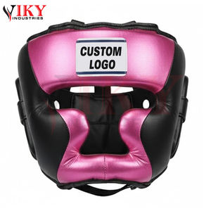 ชุดอุปกรณ์ชกมวย 4 ชิ้น ยี่ห้อ Good Supplier ประกอบด้วย ถุงมือ หมวกป้องกันศีรษะ และอุปกรณ์ป้องกันขาหนีบ สีดำชมพู ขนาด 8oz-16oz - Product Image 6