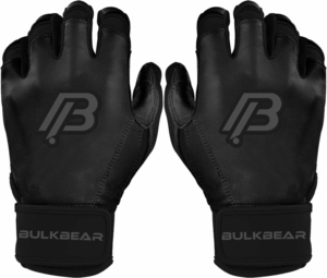 Gants de frappe pour baseball et softball avec logo personnalisé, grip premium et fermeture auto-agrippante par Bulkbear International - Product Image 1